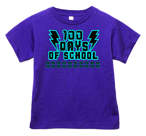 100 Days BOLT Tee, Purple (Toddler, Youth, Adult)