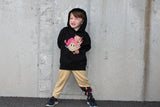 Happy Retro Hoodie, Black (Toddler, Youth, Adult)