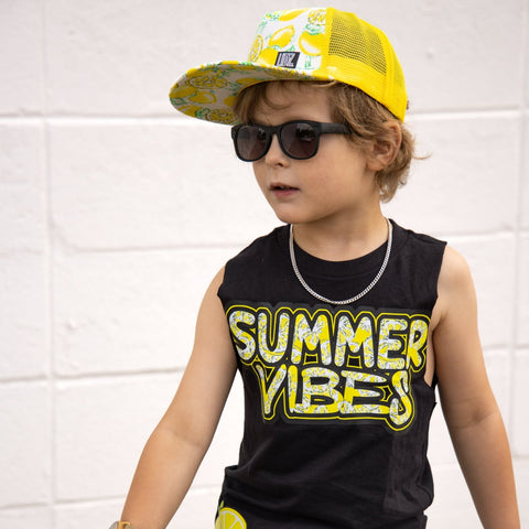 *Summer Vibes Tee or Tank, Black (Infant, Toddler, Youth, Adult)