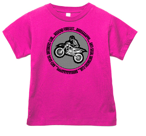 Antisocial Club Tee, Hot Pink (Infant, Toddler, Youth, Adult)