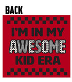 Awesome Kid/Mom/Dad Era LS Shirt, Red (Infant, Toddler, Youth, Adult)