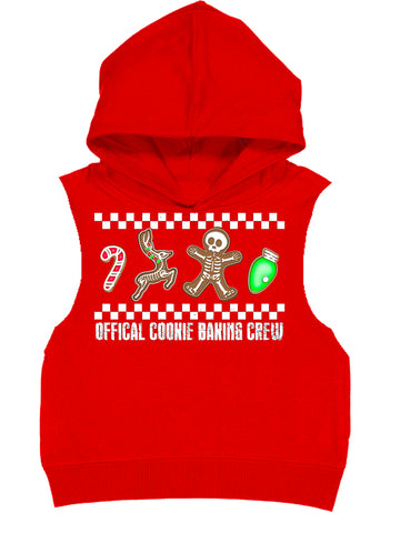 Baking Crew Hoodie Muscle Tank, Red  (Toddler, Youth, Adult)