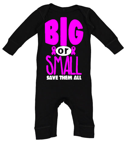 Big Or Small Romper, Black  (Infant)