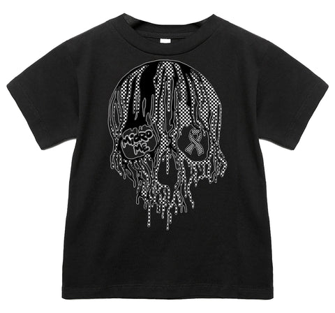 Black Drip skull Tee or LS (Infant, Toddler, Youth, Adult)
