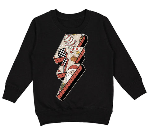 Bolt Crew Sweatshirt, Black (Toddler, Youth, Adult)