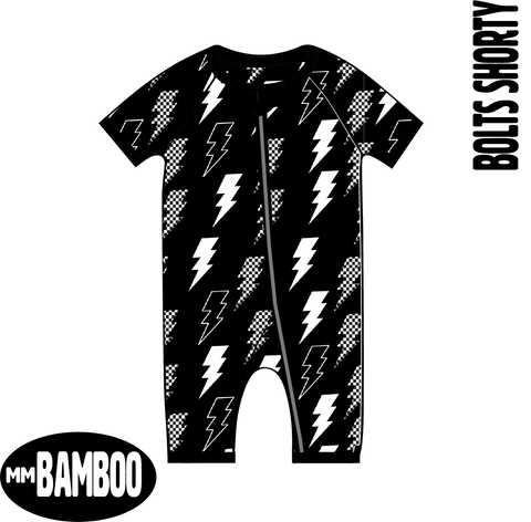 BAMBOO Shorty, (Zippy) Bolt Print
