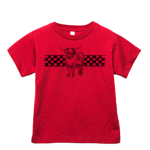 COW Checks Tee, Red (Infant, Toddler, Youth, Adult)