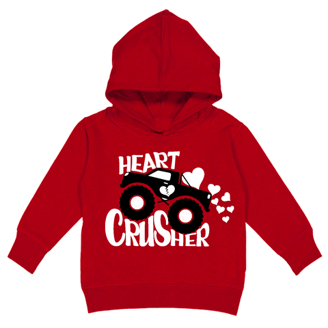Crusher Hoodie, Red (Toddler, Youth, Adult)