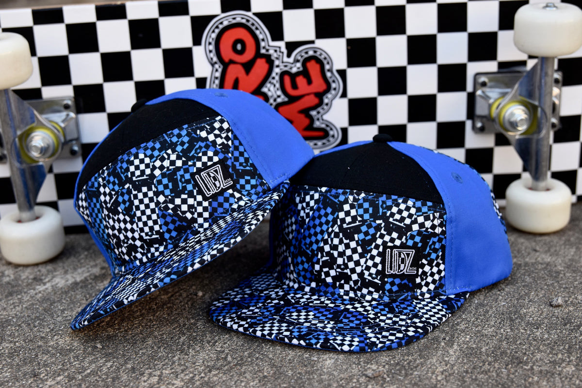 Checkered Infant Trucker Caps SKATEBOARD Checks LIDZ Snapback