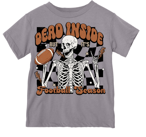 Dead Inside/Football Season Tee, Storm (Infant, Toddler, Youth, Adult)