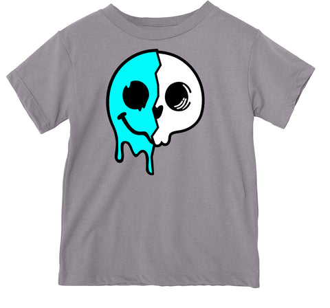 Drip Happy Skull Tee, Smoke (Infant, Toddler, Youth, Adult)