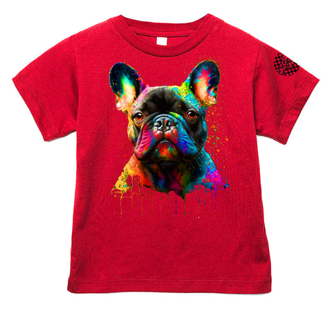 Frenchie Drip Tee or Tank, Red  (Infant, Toddler, Youth, Adult)
