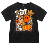 Falloween Checks Tee, Black (Infant, Toddler, Youth, Adult)
