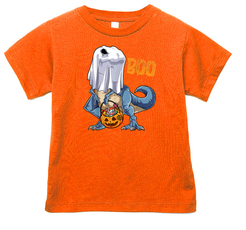 Ghost Dino Tee,  Orange (Infant, Toddler, Youth, Adult)