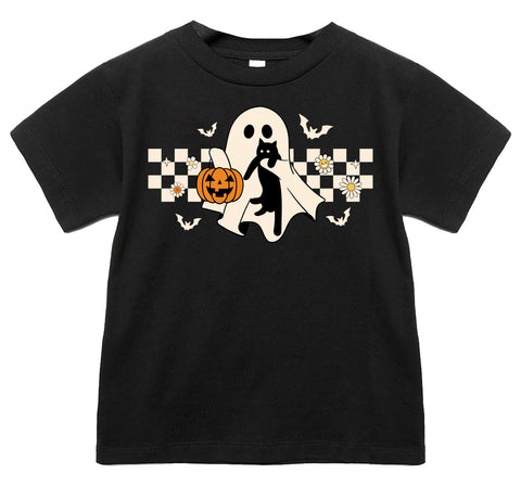 Ghost Kitty Tee, Black (Infant, Toddler, Youth, Adult)