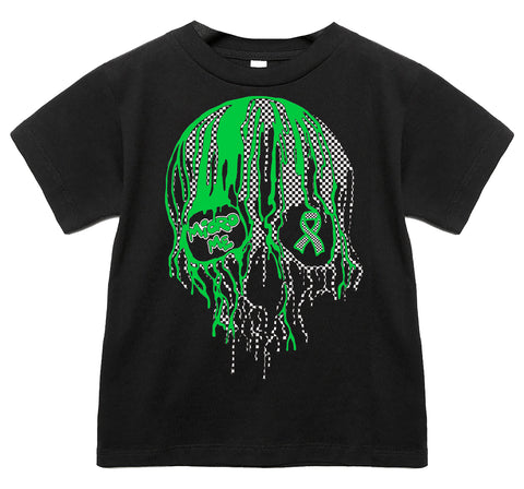 Green Drip Skull Tee or LS (Infant, Toddler, Youth, Adult)