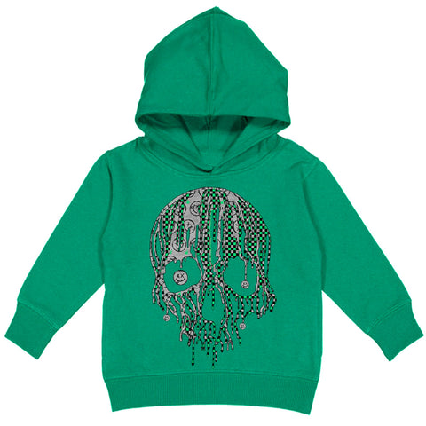 HW Drip Skull Hoodie, Green  (Toddler, Youth, Adult)