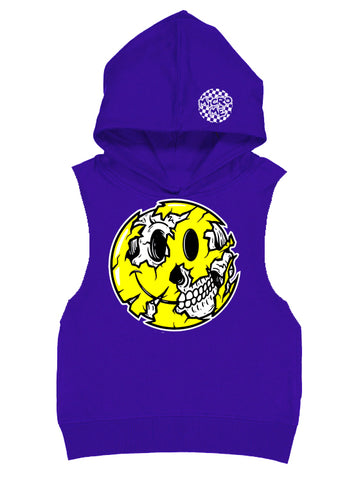 Happy Drip Fleece Muscle Tank, Purple (Toddler, Youth, Adult)