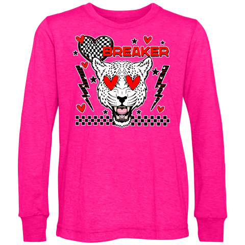 Heartbreaker LS Shirt, Hot Pink (Infant, Toddler, Youth, Adult)