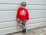 Ginger-Dead Crew Sweatshirt, 'Red  (Toddler, Youth, Adult)
