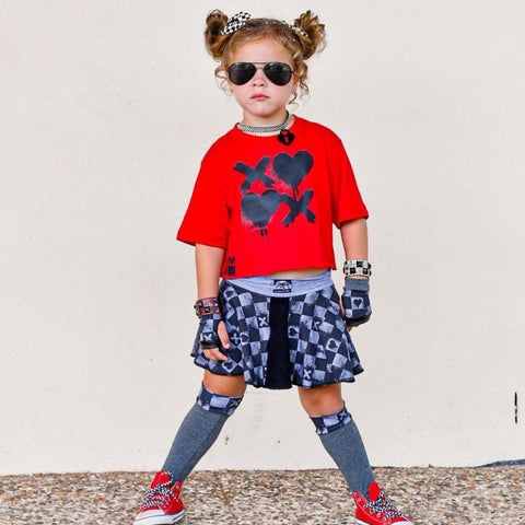 XOXO Tee, Red (Infant, Toddler, Youth, Adult)
