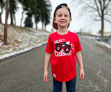 Crusher Tee, Red (Infant, Toddler, Youth, Adult)