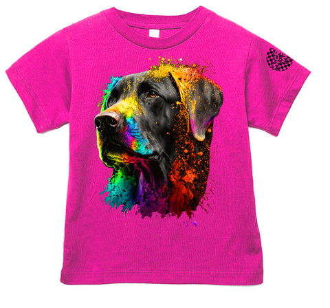 Labrador Drip Tee or Tank, Hot Pink (Infant, Toddler, Youth, Adult