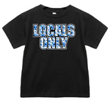 LOCALS only Tee or Tank, Black  (Infant, Toddler, Youth, Adult)