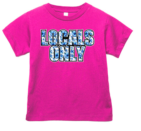 LOCALS only Tee or Tank, Hot Pink  (Infant, Toddler, Youth, Adult)