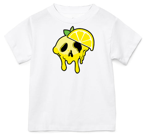 Lemon Drip Tee, White (Infant, Toddler, Youth, Adult)