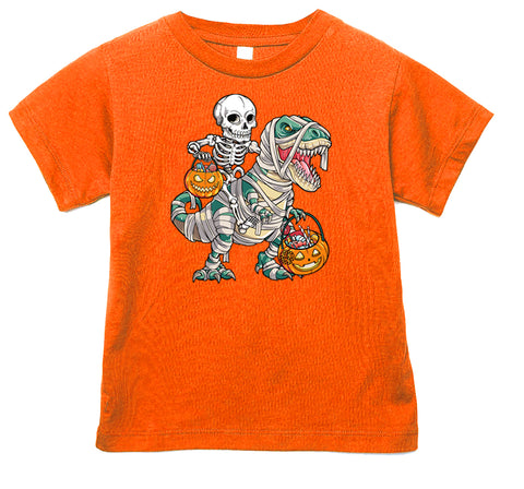 Mummy Dino Tee,  Orange (Infant, Toddler, Youth, Adult)