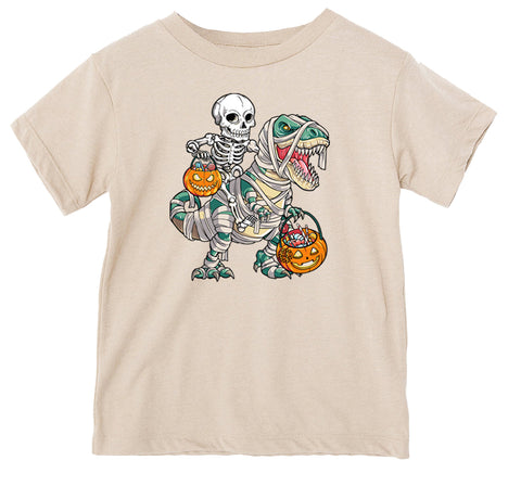 Mummy Dino Tee, Natural (Infant, Toddler, Youth, Adult)