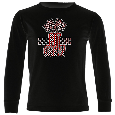 Pit Crew LS Shirt, Black (Toddler, Youth, Adult)