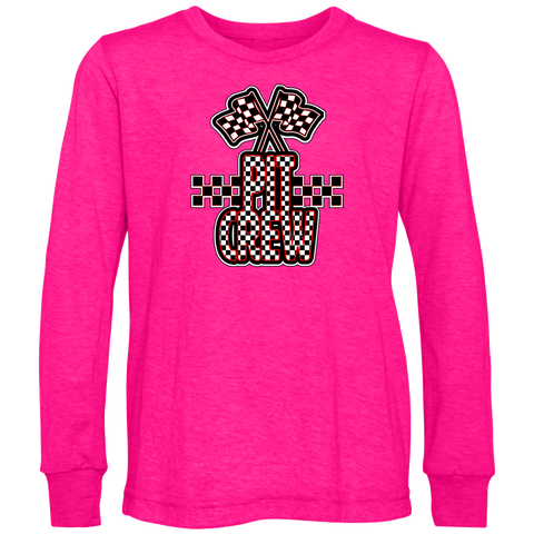 Pit Crew LS Shirt, Hot Pink (Toddler, Youth, Adult)