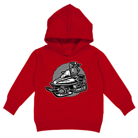 Snowmobiler Hoodie, Red (Toddler, Youth, Adult)