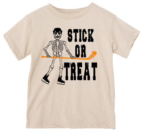 Stick or Treat Tee, Natural  (Infant, Toddler, Youth, Adult)