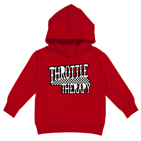 Throttle Therapy Hoodie, Red (Toddler, Youth, Adult)