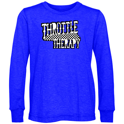 Throttle Therapy Long Sleeve, Royal (Toddler, Youth, Adult)