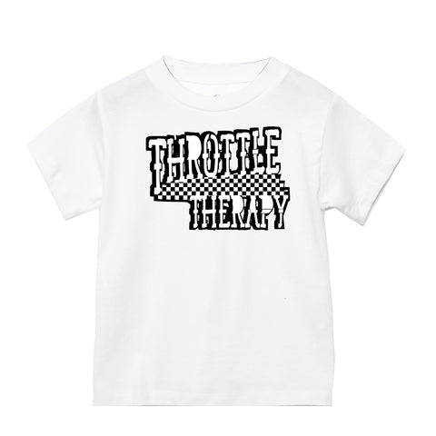 Throttle Therapy Tee, White (Infant, Toddler, Youth, Adult)