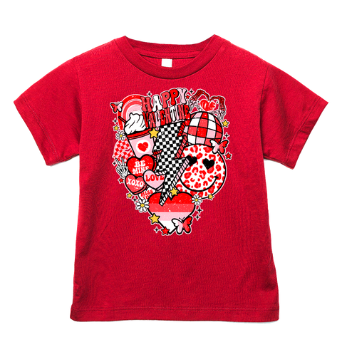 Vday Collage Tee, Red (Infant, Toddler, Youth, Adult)