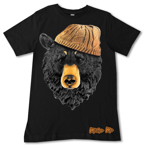 Bear Tee, Black (Infant, Toddler, Youth, Adult)