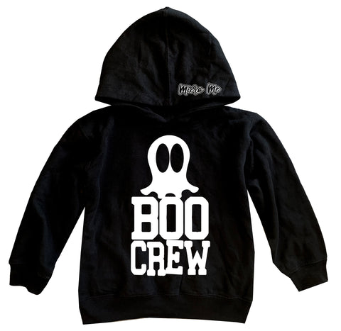 BOO Crew Fleece Hoodie, Black (Toddler, Youth, Adult)
