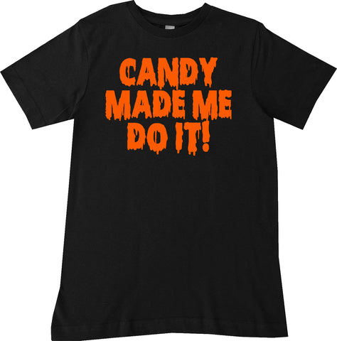 Candy Made Me Do It Tee, Black (Infant, Toddler, Youth, Adult)