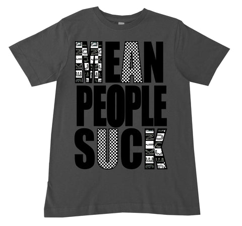 Mean People Suck Tee, Charcoal (Infant, Toddler, Youth)
