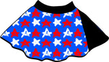 MTO-Artie Skater Skirt, Distressed Stars