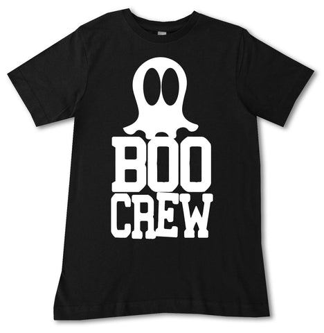 Boo Crew Tee, Black (Infant, Toddler, Youth, Adult)
