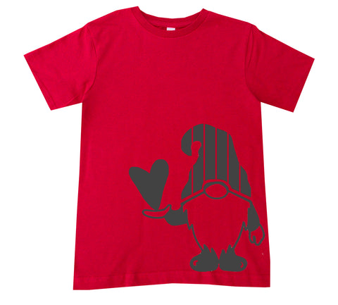 Gnome Valentine Tee, Red  (Infant, Toddler, Youth, Adult)