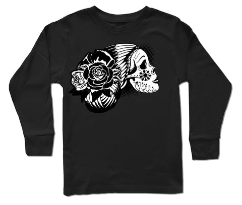 Gorg Skull  Long Sleeve Shirt, Black (Infant, Toddler, Youth)