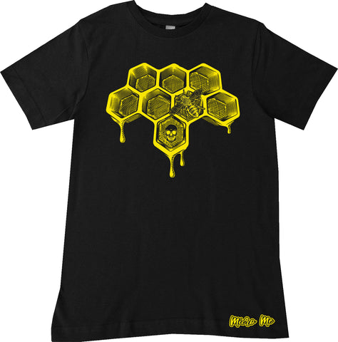 SB-Honeycomb Drip Tee, Black (Infant, Toddler, Youth, Adult)