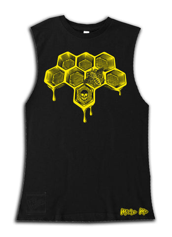 SB-Honeycomb Drip Muscle Tank, Black (Infant, Toddler, Youth)